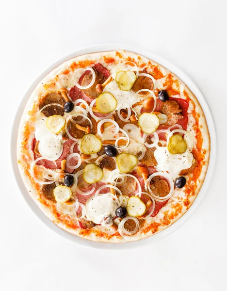 Saboroso closeup pizza — Fotografia de Stock