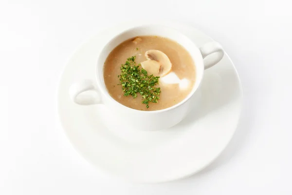 Mushroom cream soup — Stock Photo, Image