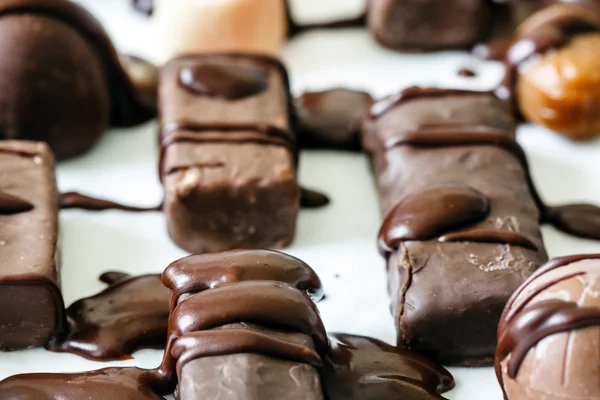 Nahaufnahme von Schokoladenbonbons — Stockfoto