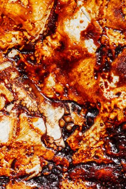 Kirli fırın fırın tepsisi