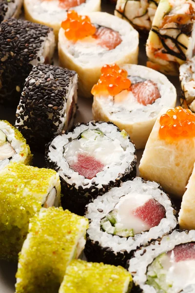 Japanse zeevruchten sushi — Stockfoto