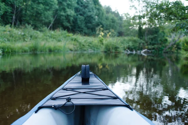 Kayak on a small river — Stock Photo, Image