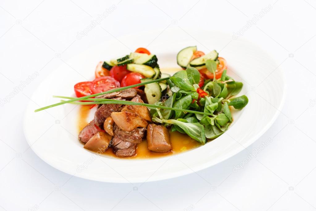 Beef meat with vegetables