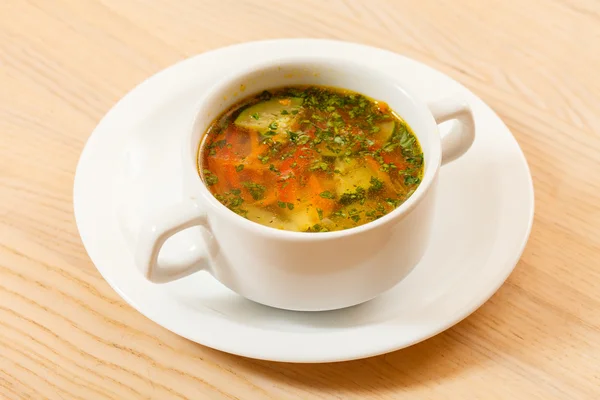 Vegetariánské zelená polévka — Stock fotografie