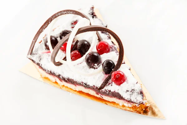 Piece of berry cake — Stock Photo, Image