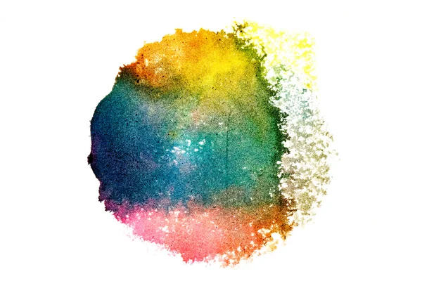 Colorful watercolor circle — Stock Photo, Image