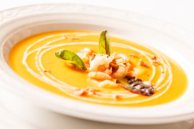 Kabak karides çorbası