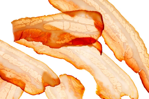 Välsmakande skivor bacon — Stockfoto