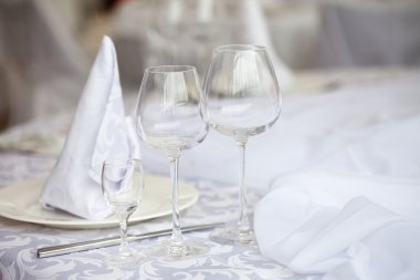 Yemek için masa hazır.