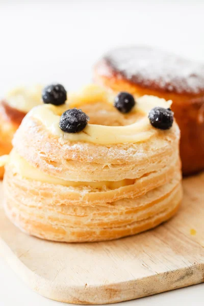 Pasticcini francesi a bordo — Foto Stock