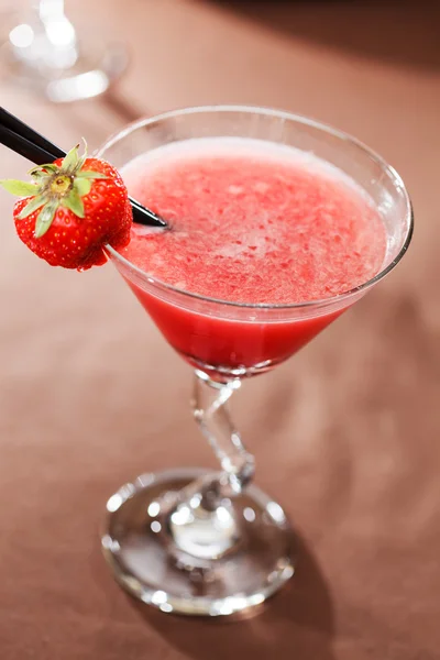 Primo piano cocktail di fragole — Foto Stock