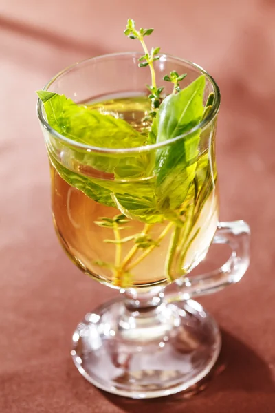 Cup of herbal tea — Stock Photo, Image