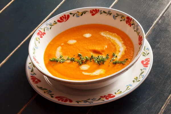 Pumpkin cream soup — Stock Photo, Image