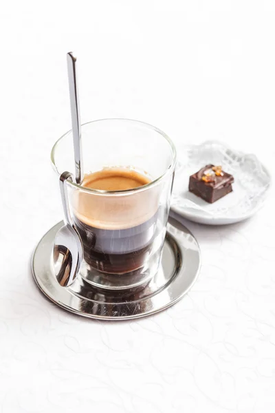 Kopp espresso närbild — Stockfoto