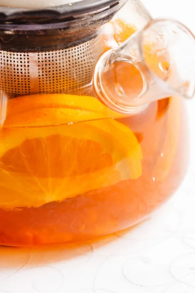 Tarçın ile portakal çayı — Stok fotoğraf
