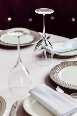 Yemek için masa hazır.