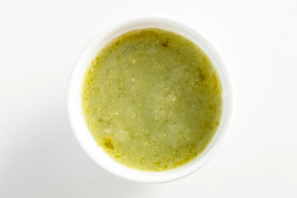 Dip зеленим соусом — стокове фото