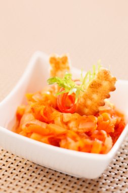 lezzetli meze tabağı üzerinde