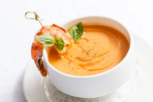 Помаранчевий Крем суп — стокове фото
