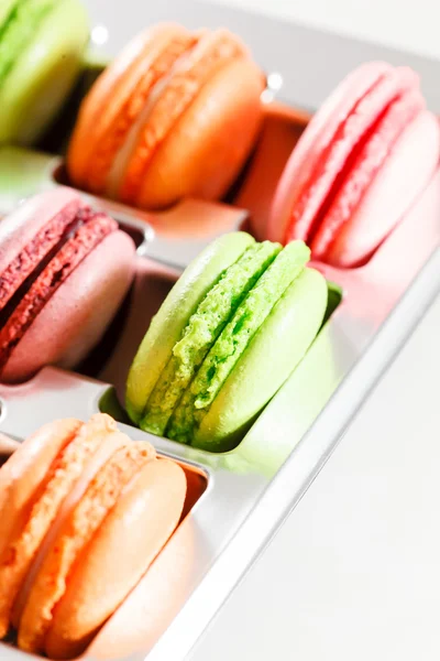 Renkli Fransızca macaroons — Stok fotoğraf