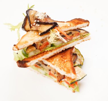 lezzetli vejetaryen sandviç