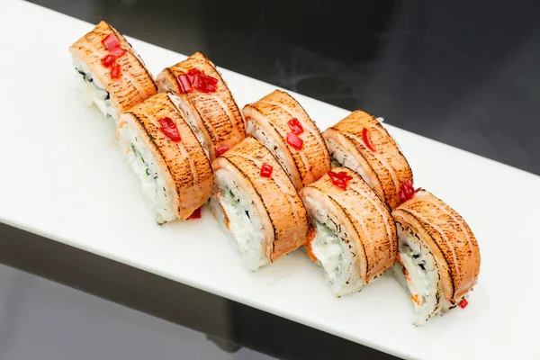 Chutné sushi rolky — Stock fotografie