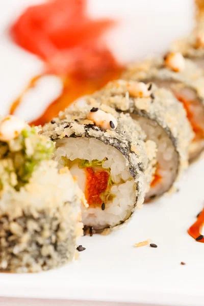 Japanse sushi rolt — Stockfoto