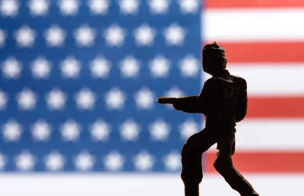 Soldado de juguete americano —  Fotos de Stock