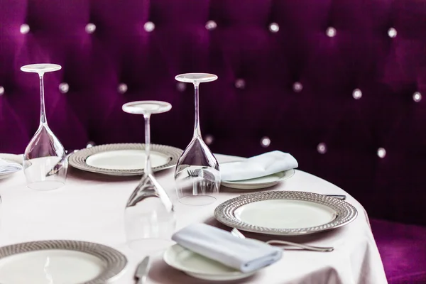 Table set for meal — Stock Photo, Image