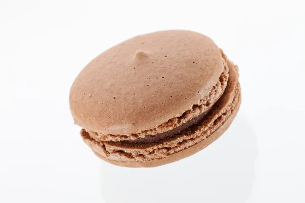 Brown  macaroon isolated — Stock Photo, Image