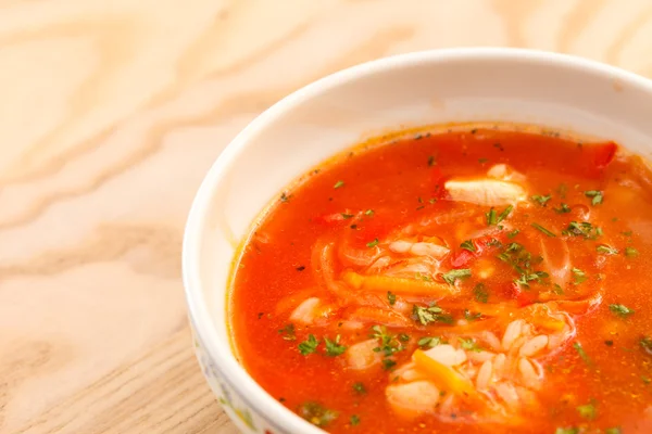 Tomato soup with carrots — Stock Photo, Image