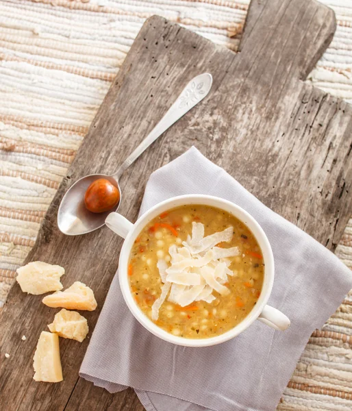 Soup with lentil in bowl — Stock Image Soup with lentil in bowl Stock Picture