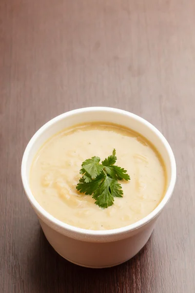 Zupa krem z pietruszką — Zdjęcie stockowe
