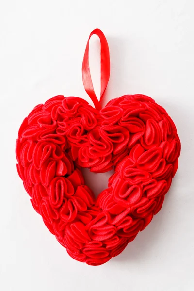 Cuore decorativo rosso — Foto Stock