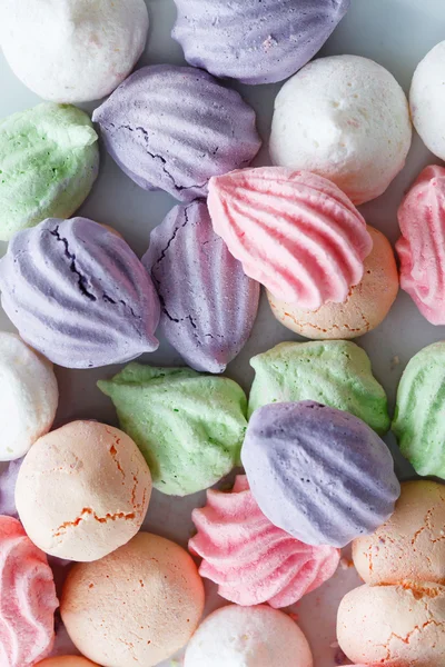 Pastel colorful meringue — Stock Photo, Image