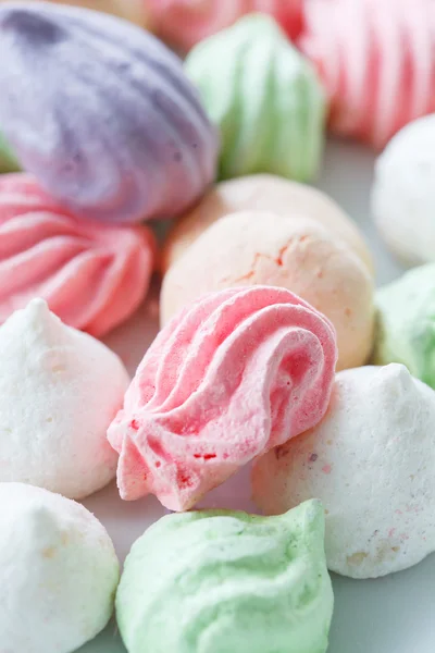 Pastel kleurrijke meringue — Stockfoto