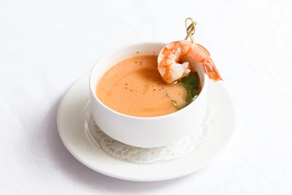 Orange cream soup — Stock Photo, Image