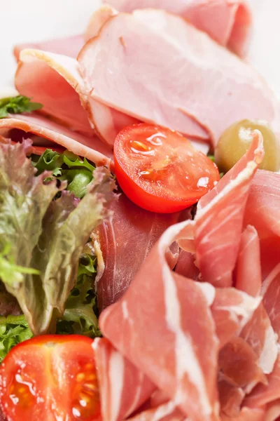 Aperitivo de carne y verduras — Foto de Stock