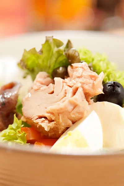 Salad with tuna and vegetables — Stock Photo, Image