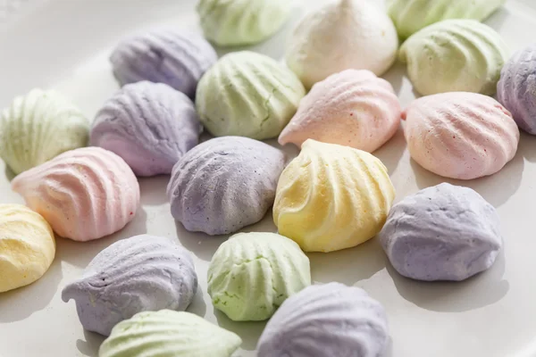 Pastel colored meringue — Stock Photo, Image