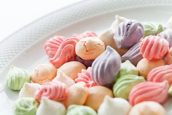 Pastel gekleurde meringue — Stockfoto