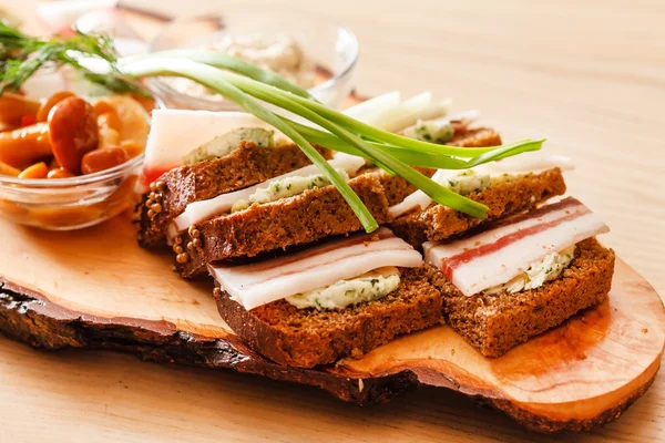 Pan de centeno con manteca — Foto de Stock