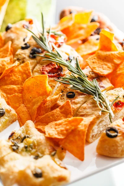 Italian snacks plate — Stock Photo, Image