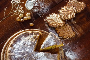 Sonbahar kek ve kurabiye