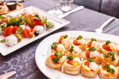 havyar ile lezzetli meze