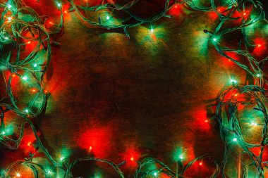 garland parlayan ile arka plan