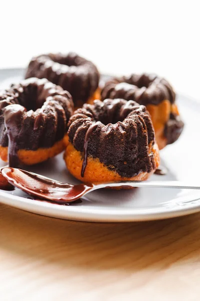 Pasteles dulces de chocolate — Foto de Stock