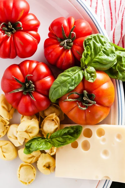 Comida italiana com tomates — Fotografia de Stock