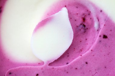 Dondurulmuş meyve lezzetli yoğurt