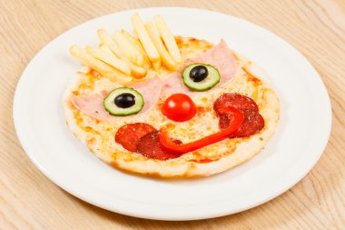 Pizza komik surat ile çocuklar için